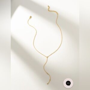 Uncommon James Soft Touch Lariat Necklace 14k gold plated